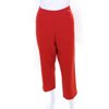 Escada Womens Side Zip High Rise Straight Leg Trouser Pants Red Size IT 42