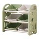thumbnail image 2 of Organizador de juguetes para niños, estante de almacenamiento de juguetes para el dormitorio, libros y juguetes. Verde, 2 of 9