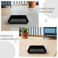 thumbnail image 3 of UPOUART 6Pcs Plastic Planter Saucer Tray Black PP For Water Collection Indoor And Outdoor Use, 3 of 8