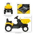 thumbnail image 3 of Aosom Kids Ride on Excavator with Manual Control Bucket for 3 Year Old, 3 of 10