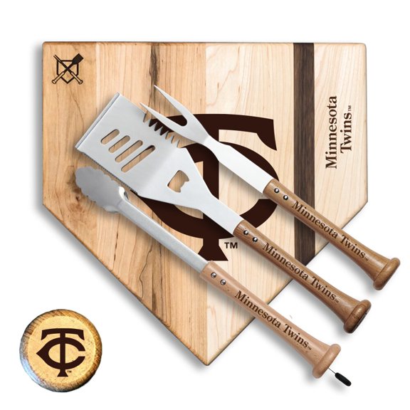 Baseball BBQ Minnesota Twins 12'' Silver Slugger Combo Set