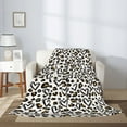 thumbnail image 2 of Rateoe Heart Leopard Pattern Flannel Throw Blanket, Ultra-soft Blanket for Bed, Couch, Car, Hypoallergenic Anti-pilling blanket-60"x50"(Vertical), 2 of 6