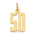 thumbnail image 1 of Beautiful 14k Small Polished Elongated 50 Charm, 1 of 2