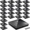 thumbnail image 1 of Tapas de Poste Pirámide 5x5 SIEDiNLAR Impermeables Negras Paquete de 24, 1 of 6