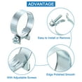 thumbnail image 3 of Unique Bargains 10Pack Mini Fuel Line Pipe Hose Clamp Clip, Adjustable 26-28mm, Zinc Plated, 3 of 5