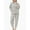 Gray lounge sets, variant on Womens Lounge Set wycnly Plush Homewear Matching Sets for Women Open Zipper Drawstring Hooded Coat and Jogger Pant 2 Pieces Outfit Winter Warm Fleece Pajamas Set Under $5