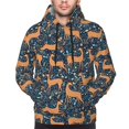 thumbnail image 4 of Hoodies for Men - Reindeer Long Sleeve Comfrt Men'S Fashion Hoodies & Sweatshirts, Sweatshirts for Men Hoodies Pullover Clothing Clothes with Pouch, 4 of 7