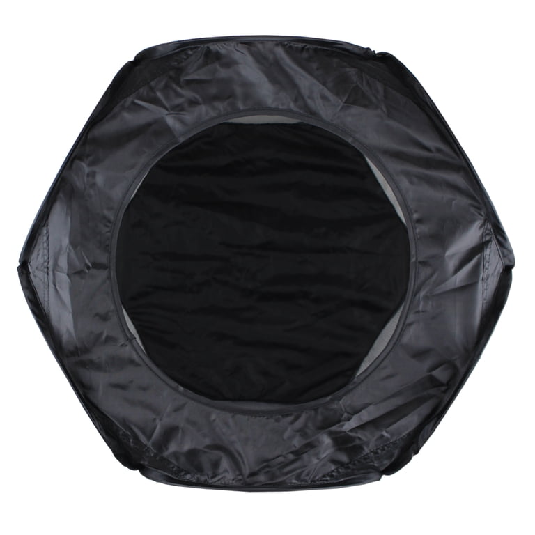 Mainstays Black Pop-Up Hexagon Mesh Laundry Hamper photo 4