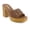 Brown, variant on Andrea Women's Heeled Slip-On Sandals 66143
