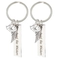 thumbnail image 1 of FRCOLOR keychains Stainless Steel Cat Memorial Keychain with Exquisite Design for Decoration Silver Color Lightweight,3.15"X1.18"X0.08", 1 of 4