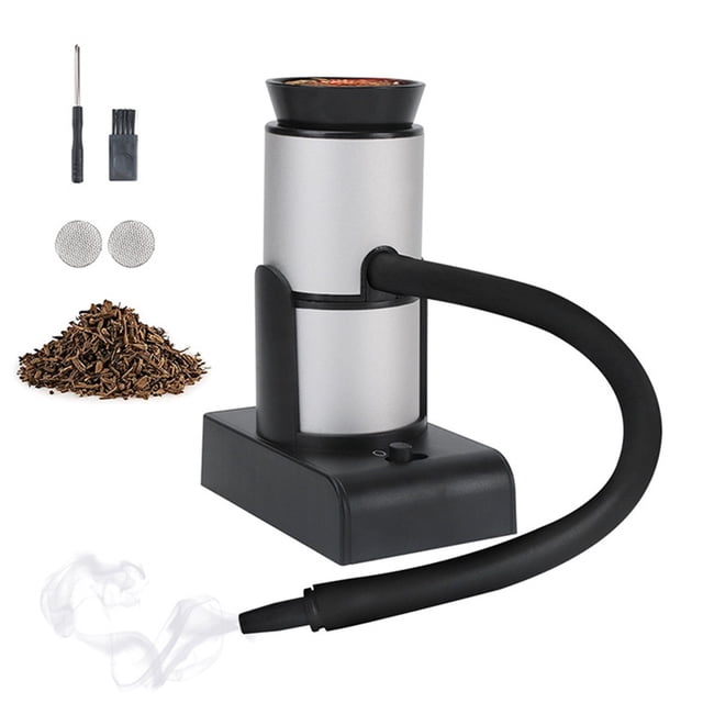 Pisexur Batería de cocina Kit ahumador con soplete para ahumadores de alimentos con 4 sabores, astillas de madera, infusor portátil para interiores, para cocinar, beb para la cocina del hogar