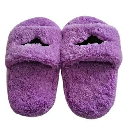 

25CM Funny Face Memory Foam Slippers Non-slip Waterproof Sole Halloween Plush Pumpkin Bat Home Shoes for Birthday Christmas Halloween