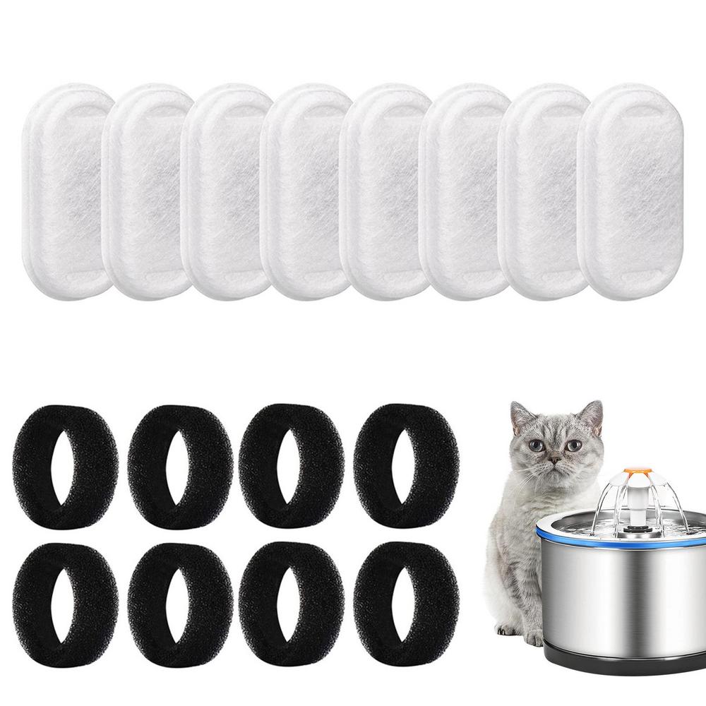Tohuu Cat Water Fountain Filter Pet Fountain Filter Set Replacement Cat Drinking Fountain