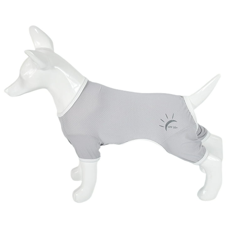 Large Dog Clothes Post Surgery Wear UPF 50 Dog Pajamas Pitbull