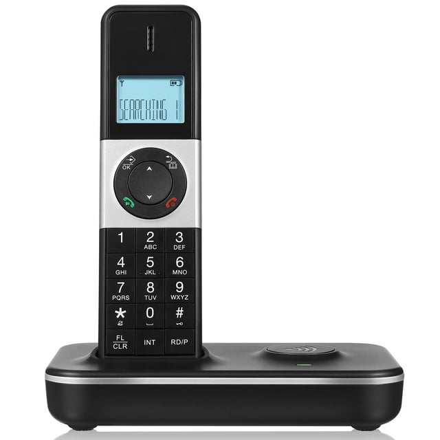 Teléfono Inalámbrico Para El Hogar, Teléfono Inalámbrico Digital Con Pantalla Lcd, Llamadas Gratuitas, Conferencia Telefónica, Compatible Con 16 Idiomas(A)