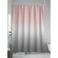 thumbnail image 5 of Pink Gray Shower Curtain, Gradient Waterproof Shower Curtain Set with 12 Hooks Lightweight Washable Fabric Shower Curtains for Bathroom 72x72 Inches, 5 of 6