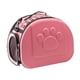 thumbnail image 1 of Bolsa de hombro plegable para transportar gatos al aire libre, bolsa de viaje portátil de lados suaves para mascotas, jaula transportadora para gatos Rosa, 1 of 9