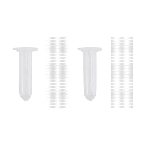 1000Pcs 2Ml -Centrifuge Tube Test Tube Vial Clear Plastic Vials Container Snap Cap for Laboratory Sample Storage