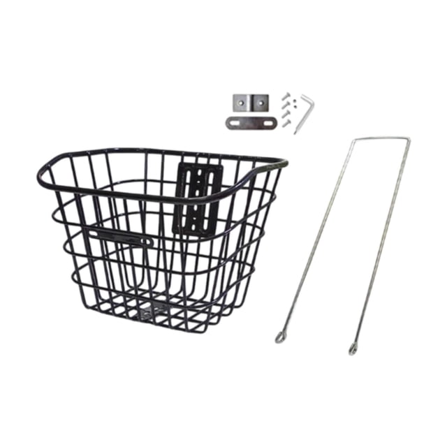 Cesta para bicicleta de fácil instalación, cesta de carga para viajes, ciclismo deportivo Negro
