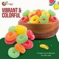 thumbnail image 5 of NY SPICE SHOP Assorted Fruit Jelly Rings - 1 Pound - Jelly Candy - Jelly Rings - Assorted Jelly Rings, 5 of 7