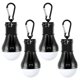 thumbnail image 1 of Paquete de 4 luces LED de camping ShuxiuWang Accesorios de camping Negro, 1 of 4