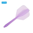 thumbnail image 3 of Uxcell Plastic 2BA Integrated Dart Shaft and Flights Replacement, Purple 6 Pack, 3 of 5