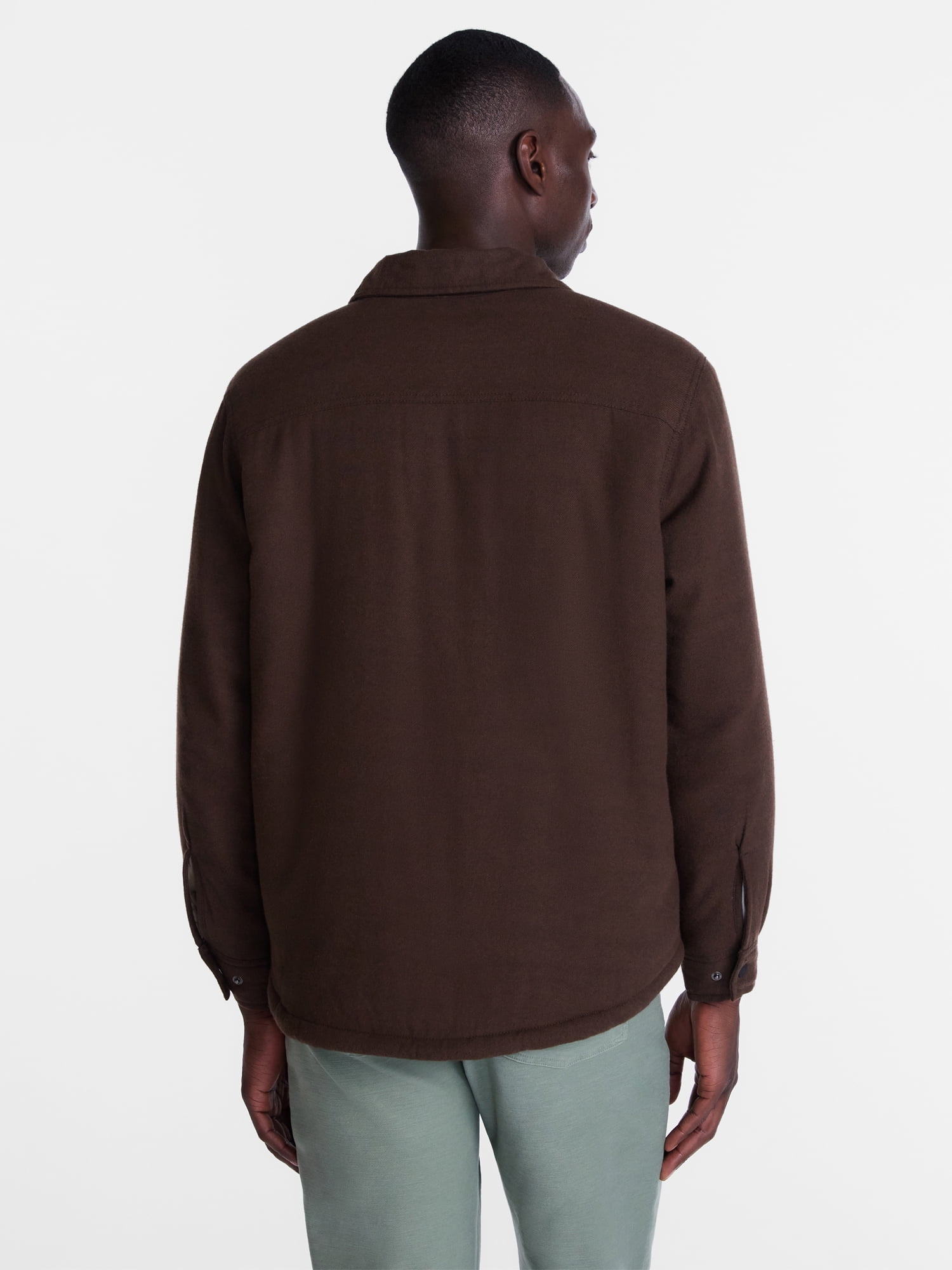 George Men's and Big Men's Shirt Jacket with Long Sleeves, Sizes S-3XL