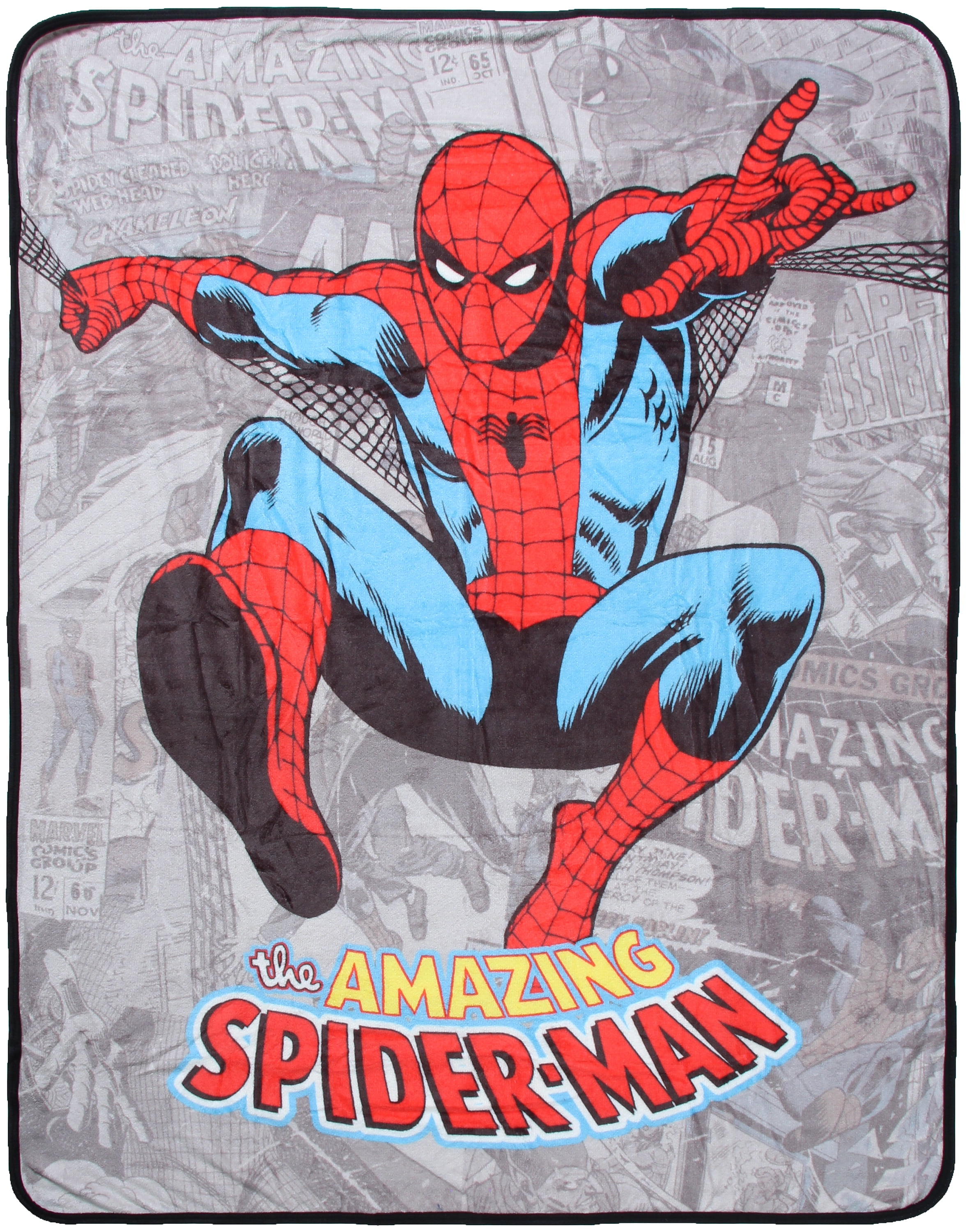 Childrens Kids Throw Spiderman Bedding Amazing Spider-Man Fleece Blanket 