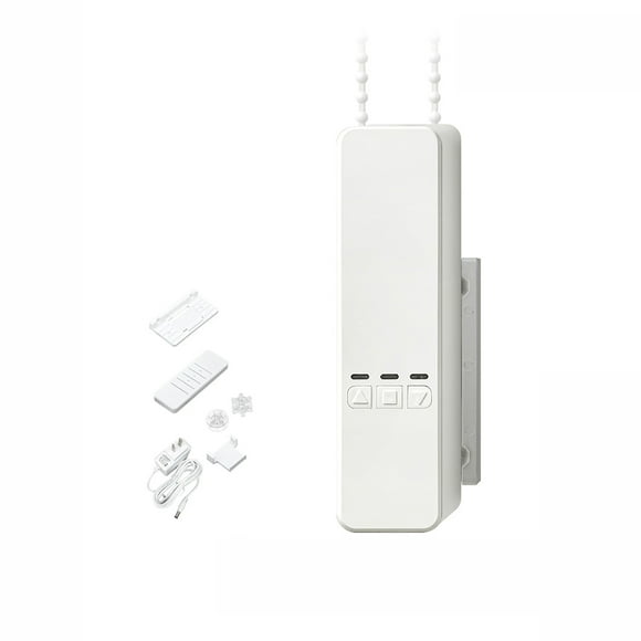 Mistaha Smart Roller Blind Motor with WiFi Connectivity and Voice Control - White, Compatible with Alexa/Google Assistant, Timer Setting and Percentage Control, Easy Installation - Ideal for Smart