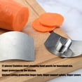 thumbnail image 5 of MultiFunctional Finger Guard Protector Steel Ergonomic Safe Chopping Prevents Injuries Easy Cleaning Travel Friendly, 5 of 9