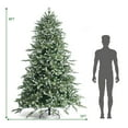 Costway 8ft Hinged Artificial Christmas Spruce Tree w/ 1658 Mixed PE