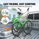 thumbnail image 3 of VEVOR Triciclo plegable para adultos, triciclos plegables para adultos de 26 pulgadas y 7 velocidades, bicicleta de crucero de 3 ruedas de acero al carbono con cesta y asiento ajustable, 3 of 9
