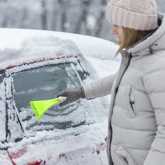 WREESH Winter Car With Portable Snow Removal And Deicing Eva Sponge Handle Tool Snow Shovel Clearance