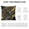 thumbnail image 5 of PHYHOO Black and Gold Pillow Covers Abstract Art Black Grey Marble Luxury Texture Print Decorative Throw Pillows Outdoor PillowCase Farmhouse Cushion Case Decor for Couch Sofa Bed, 5 of 5
