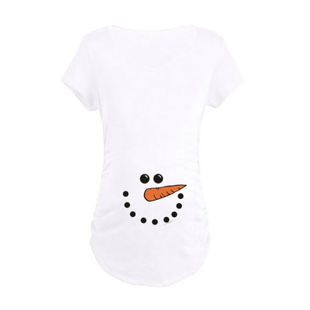 

Wesracia Womens Tops Summer Casual Maternity Wear Short-sleeved Fashion Digital Printing Series