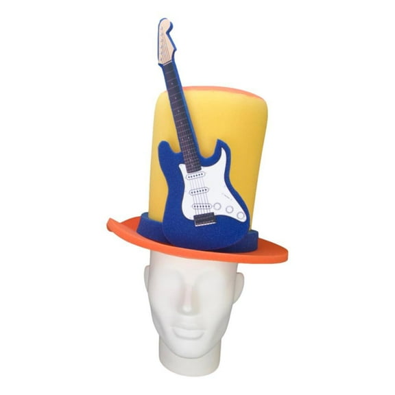 Guitar Top Hat - Guitar Party Hat - Music Party Hat - Electric Guitar Hat - Music Decor Hat - Music Gifts Hat - Party Favors