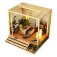 thumbnail image 1 of Hut Model Creative Delicate Decor Full-color Manual Book Nook Shelf Miniature Hut Doll Birthday Gift, 1 of 11