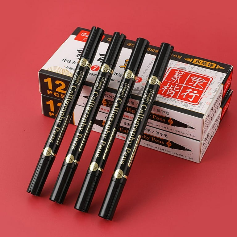 1/3 pcs Double Head Hand Lettering Pens Chinese Calligraphy