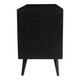 thumbnail image 3 of Pemberly Row Three-Door Solid Wood with Natural Cane Sideboard in Black, 3 of 5