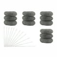 thumbnail image 1 of Trampas de pelusa de 12 piezas que se fijan a la manguera del fregadero de la lavadora Eccomum Colector de pelusa, 1 of 7