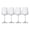 Chardonnay Glass, variant on Bormioli Rocco Exclusiva | Set of 4 Red Wine Glasses 18 Oz. | Ribbed Merlot and Cabernet Sauvignon Wine Glass | Made of Crystal Star Glass | With XLT Treatment | Dishwasher Safe | Made in Italy