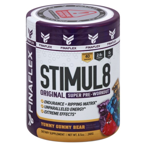 Stimul8 By Finaflex Original Super Pre Workout Powder 40 Servings Gummy Bear Walmart Com