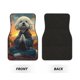 thumbnail image 2 of Balery Sunset Meditating Bichon Frise Juego de 4 Alfombrillas para Auto, Revestimientos de Caucho Resistente, Diseño Antideslizante, 2 of 7