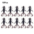 thumbnail image 4 of Wweixi 10pcs Bait Shrimp Realistic Reusable Double-Color Wire Baits Bionic Practical Vivid Sporting Goods Playing Barbed 5#, 4 of 8