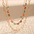 thumbnail image 4 of DESIGNICE Layered Necklaces for Women,Sleek Chain Alignment Long Necklaces for Women,Artful Layer Dimension Necklaces for Women,Gold, 4 of 4
