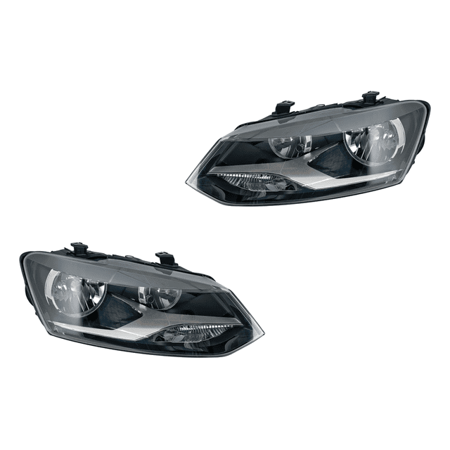 Par de FAROS DEPO VENTO 2016 al 2019 VOLKSWAGEN C/MOTOR DOBLE AS P/FOCO HALOGENO