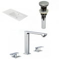 thumbnail image 1 of American Imaginations 35.5-in. W 3H8-in. Ceramic Top Set In White Color - Overflow Drain Incl. AI-33021, 1 of 9