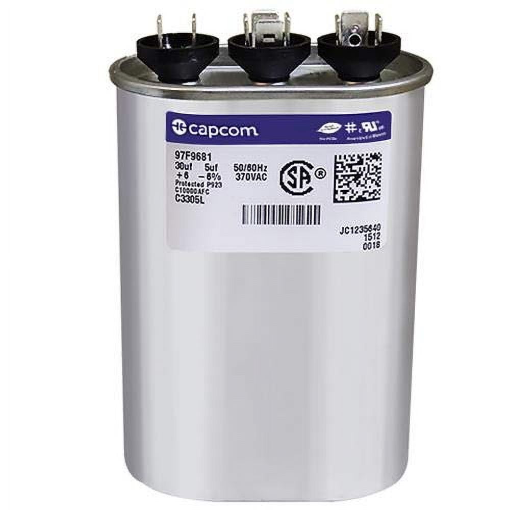 GE Genteq Oval Capacitor 30 5 uf MFD 370 Volt Z97F9681