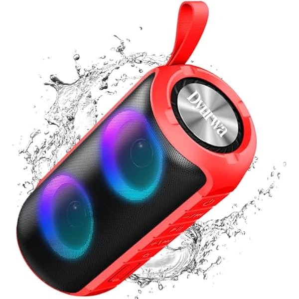 wonima11 Bluetooth Speaker Wireless,Waterproof & Dustproof Portable Speaker with Lights
