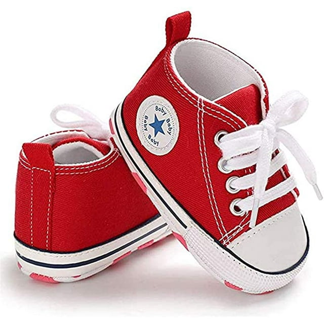 Gupgi Baby High Top Prewalker Soft Sole Anti Skid Pattern Printing Canvas Shoes